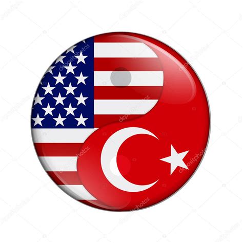 Estados Unidos y Turquía trabajando juntos, la bandera de Estados ...