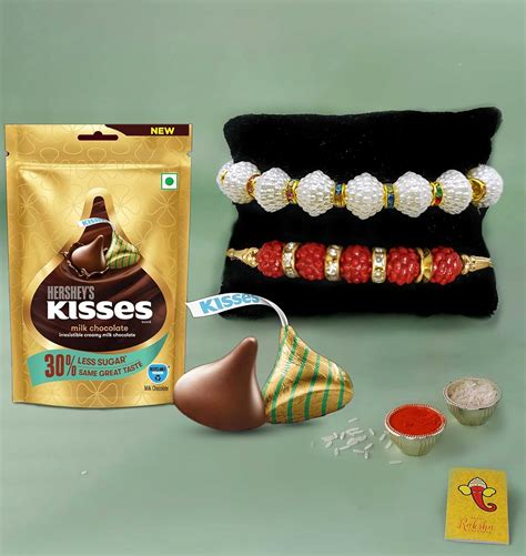 Rakhi for Brother and Bhabhi Chocolates Combo with Gift - Premium Rakhi ...