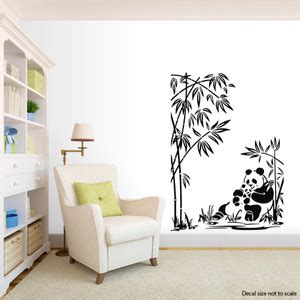 sky decal 58 cm black decal cute baby panda bamboo tree panda wall ...