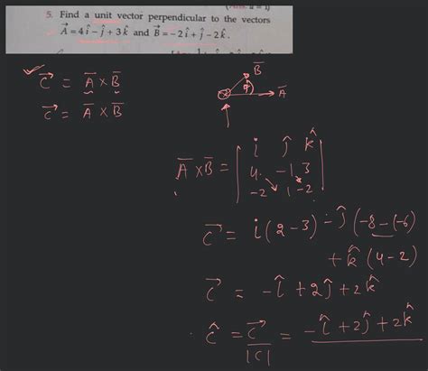 Image result for Find a Unit Vector Perpendicular To
