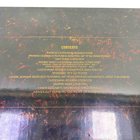 Konami Castlevania Requiem PlayStation 4 Complete Set