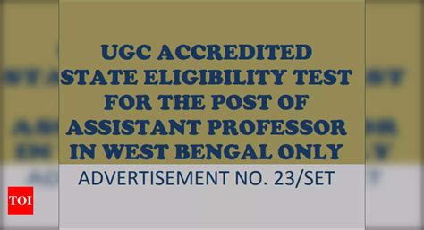 WBCSC SET 2021: Last date to apply is Sept 15, exam on Jan 9 - Times of ...