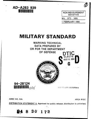 Fillable Online dtic MILITARY STANDARD - Defense Technical Information ...