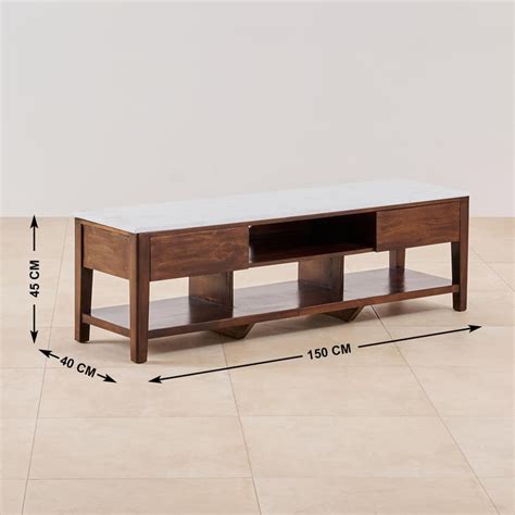 Buy Apollo Marble Top TV Unit - Brown from Home Centre at just INR 33330.0