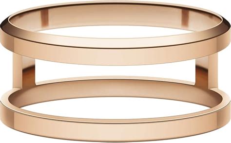 Buy Daniel Wellington Unisex Elan Dual Ring Rose Gold - Size 48 at ...