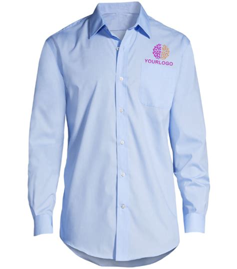 Formal Shirts with Company Logo – Custom sky blue Uniforms