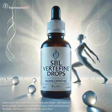 SBL Vertefine Homeopathy Drops for low back pain, tingling, numbness ...