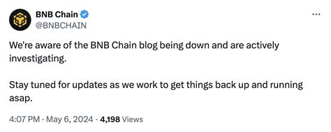 BNB Chain: The official blog has been closed and is under active ...