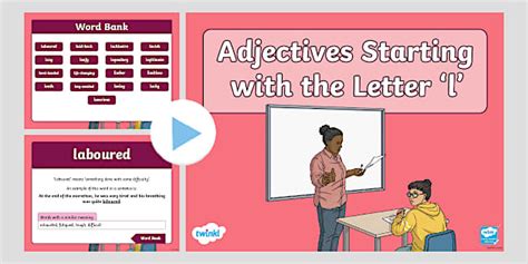 Adjectives Starting with the Letter 'l' PowerPoint