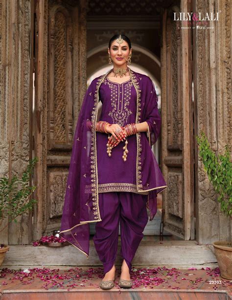 Lily And Lali Real Tulip Panjabi Style Readymade Suits wholesale Price