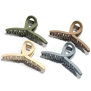 HIRE® 3PCS Hair Claw Clips - and Secure Jaw Claw Clamp Strong Hold ...