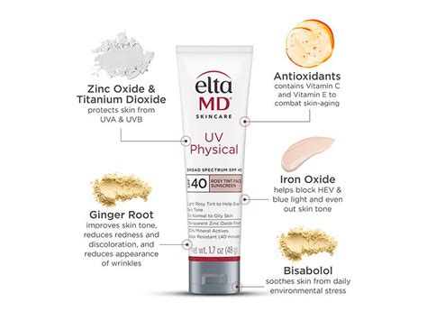 EltaMD UV Physical Rosy Tint Broad Spectrum SPF 40 | LovelySkin