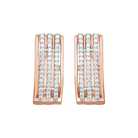 Buy Ethereal Diamond Earrings in Rose Gold OER14033-D300X0B Online at ORRA.