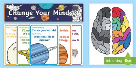 Space Themed Developing Growth Mindset Display Pack - Space Themed ...