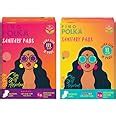 PINQ POLKA Premium Sanitary Pads (XXL-330mm)(XL-300mm), Organic Cotton ...