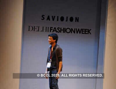 Kate presents a creation by designer Savio Jon during Day 4 of Delhi ...