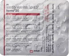 Ismo 20 MG Tablet (30): Uses, Side Effects, Price & Dosage | PharmEasy