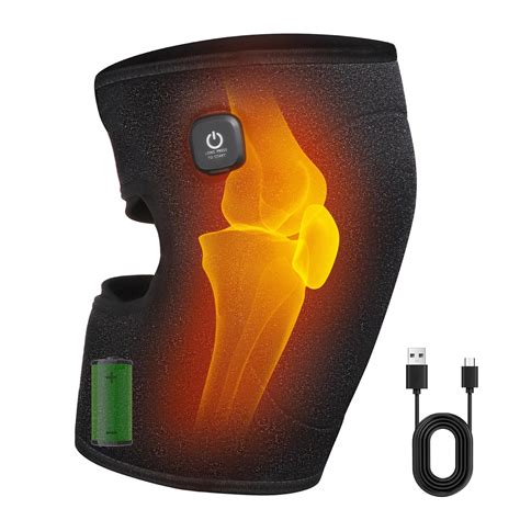 Amazon.com: COMFYTHERA Heated Knee Brace for Knee Pain Relief, Heating ...