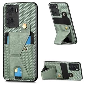 tecmac for Oppo A57 4G Carbon Fiber Wallet Flip Card Holder Phone Case ...