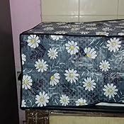Glassiano White Flower Printed Microwave Oven Cover for LG 32 Litre ...