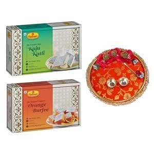 Haldiram's Nagpur Kaju Katli (500 gm) and Orange Burfee (500 gm) With ...