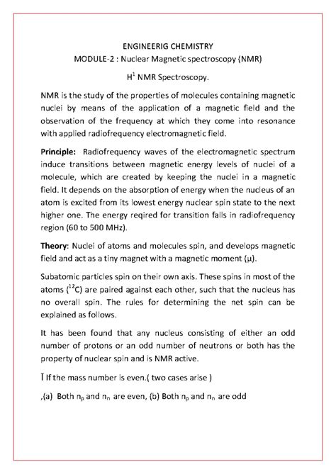 Lecture notes Module 2-UV - Engineering Chemistry MODULE 2 ...