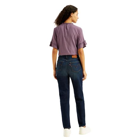 Women's Navy Blue Loose Fit High Rise Boyfriend Jeans – Levis India Store