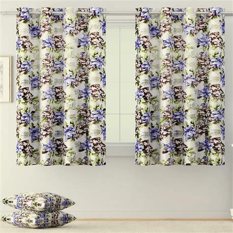 Buy SWAYAM Omega Floral Printed Room Darkening Window Curtain from ...