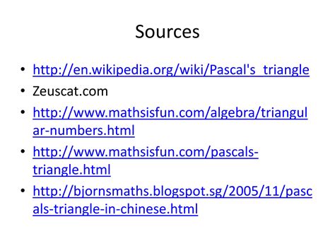 Pascal Triangle Applications 的图像结果