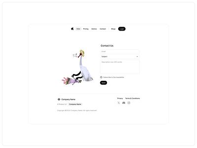 HTML Footer. Contact Code Example 的图像结果