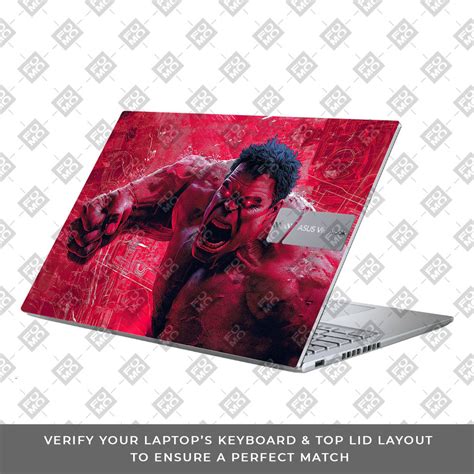 Gamma Rage Red Hulk Asus Vivobook 16 X1605V Laptop Skin