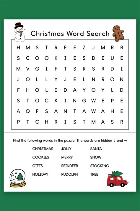 Free Christmas Word Find Printable Set - Instant Download - Worksheets ...
