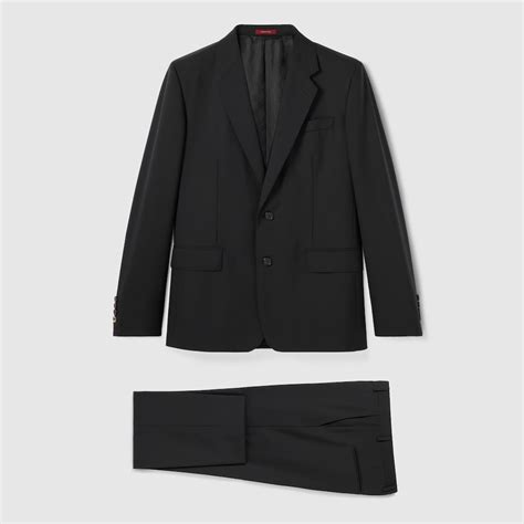 Anzug aus Wolle in schwarz | GUCCI® AT