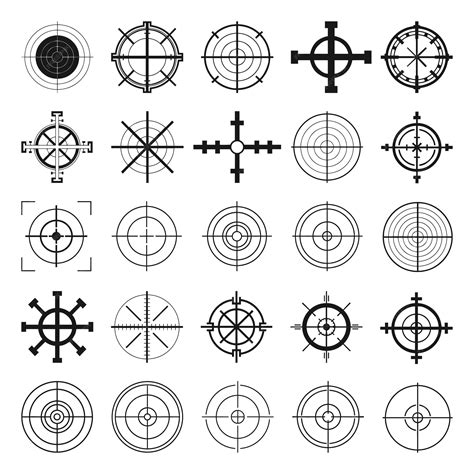 Premium Vector | Crosshair SVG clipart silhouette Target Aim ...