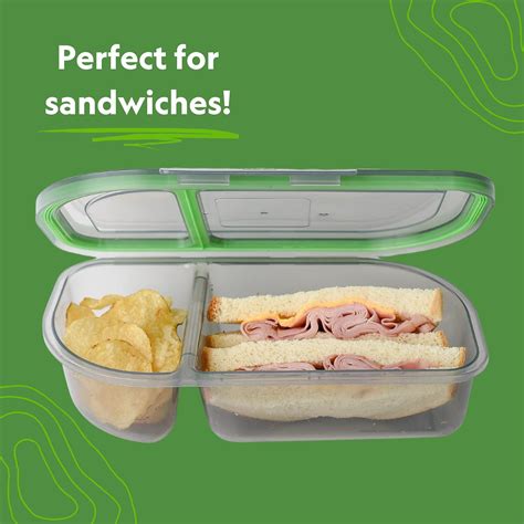 Buy MyGo Container Half-Sized To-Go Divided Compartment Container, 9-1/ ...