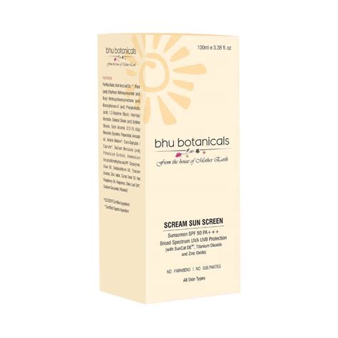 Buy Bhu Botanicals Sunscreen Lotion SPF 50 PA+++ (100ml) Online at Best ...