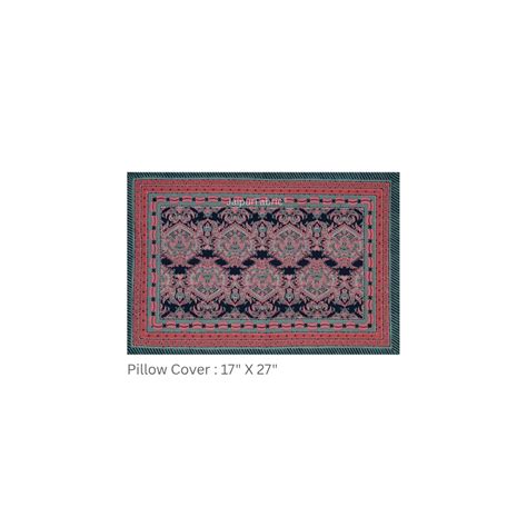 Navy Blue & Wine Traditional Medallion Print Pure Cotton King Size ...