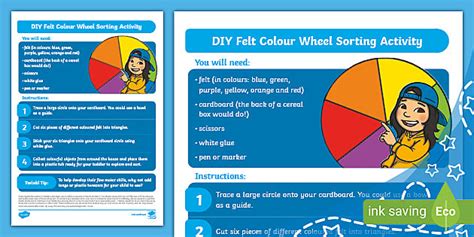 DIY Felt Colour Wheel Sorting Activity