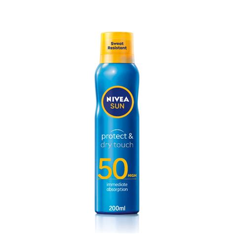 NIVEA SUN Protect & Dry Touch Cooling Sun Mist SPF50 (200 ml ...