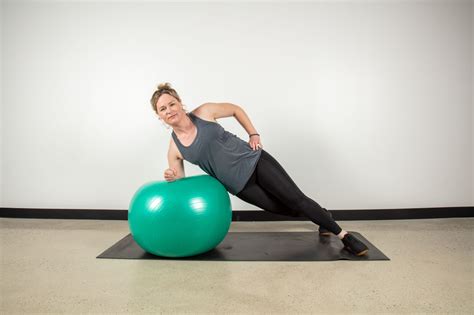 Stability Ball Side Crunches 7 Core Exercises To Relieve Back And Hip