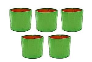 Dharneesh 250 GSM Circular Indoor Outdoor Green Grow Bags for Plants ...