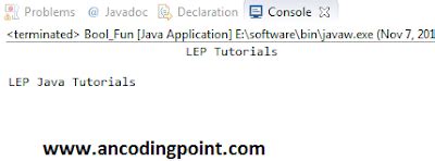 Image result for Boolean Code Example in Java