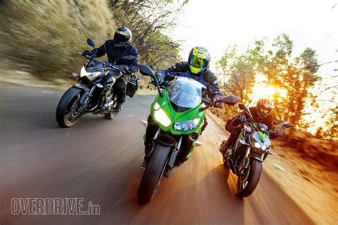 2014 Kawasaki Ninja 1000 vs Kawasaki Z1000 vs Kawasaki Z800 in India ...