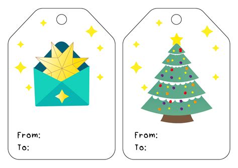 Printable Holiday Tags