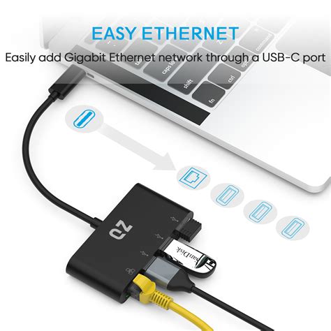 Buy QZ C Port Ethernet | C To Ethernet | Ethernet Adapter To USB C ...