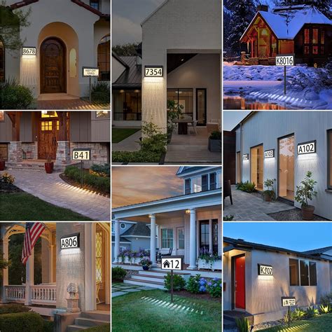 MAXvolador Solar Powered Address Sign House Numbers India | Ubuy