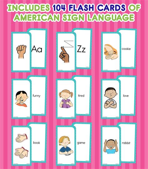 Mua Carson Dellosa 104 American Sign Language Flash Cards for Kids ...