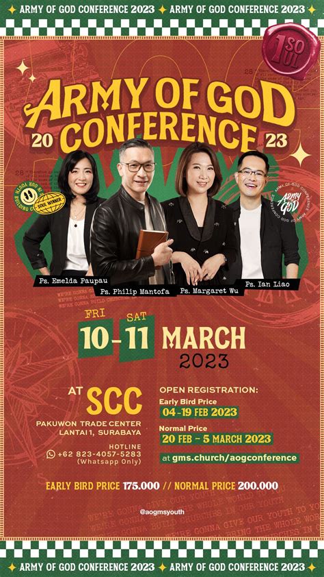 Army of God Conference 2023 | Poster design layout, Event poster design, Event poster design ...
