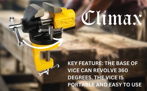 CLIMAX TABLE BABY VICE REVOLVING CLAMP 50MM [PROFESSIONAL] 2" INCH ...