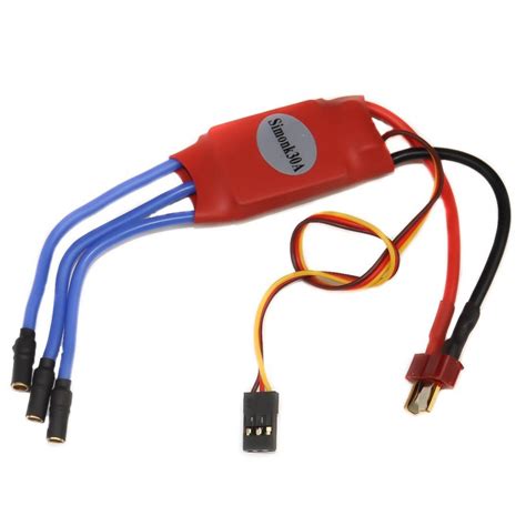 SimonK 30A BLDC ESC Electronic Speed Controller with Connectors - Red ...